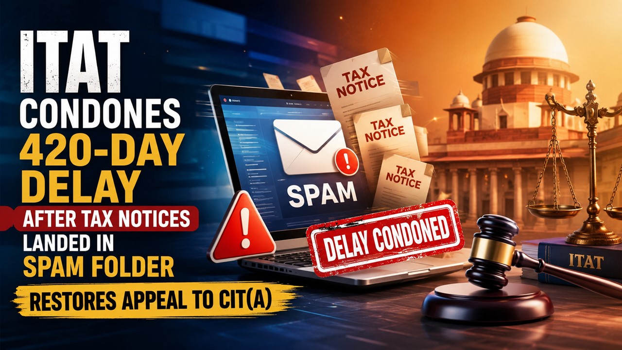 ITAT Condones 420-Day Delay After Tax Notices Landed in Spam Folder; Restores Appeal to CIT(A)