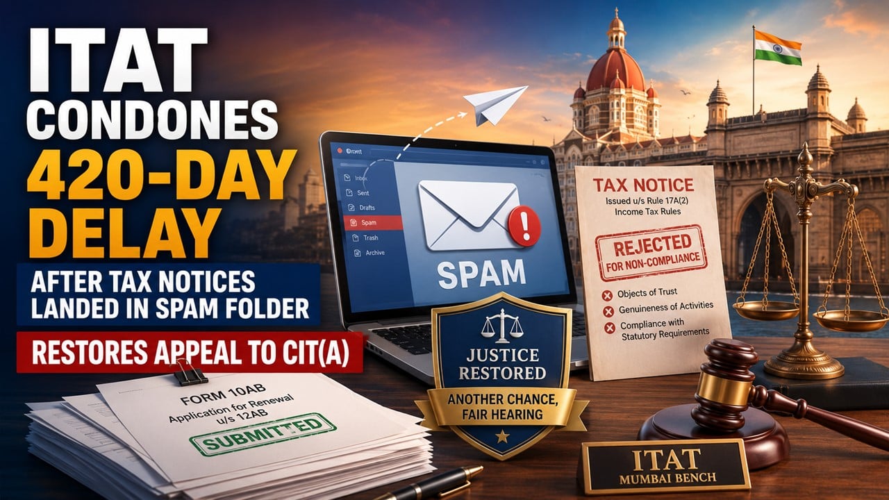 ITAT Restores Section 12AB Renewal After Trust Misses Email Notice