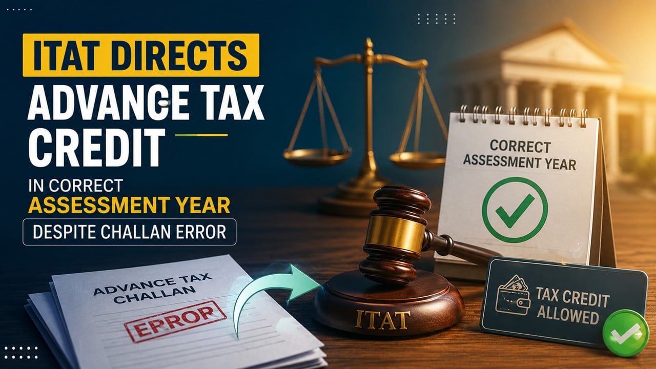 ITAT Directs Advance Tax Credit in Correct Assessment Year Despite Challan Error