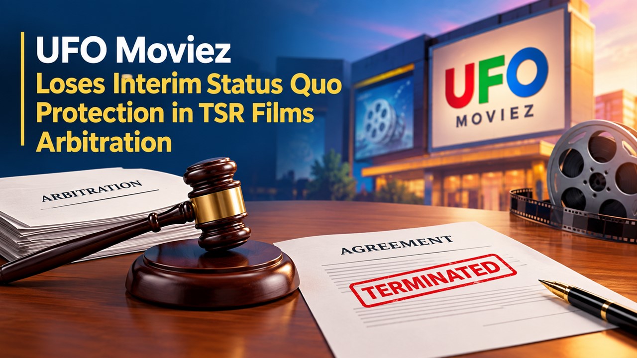 UFO Moviez Loses Interim Status Quo Protection in TSR Films Arbitration; Agreement Stands Terminated
