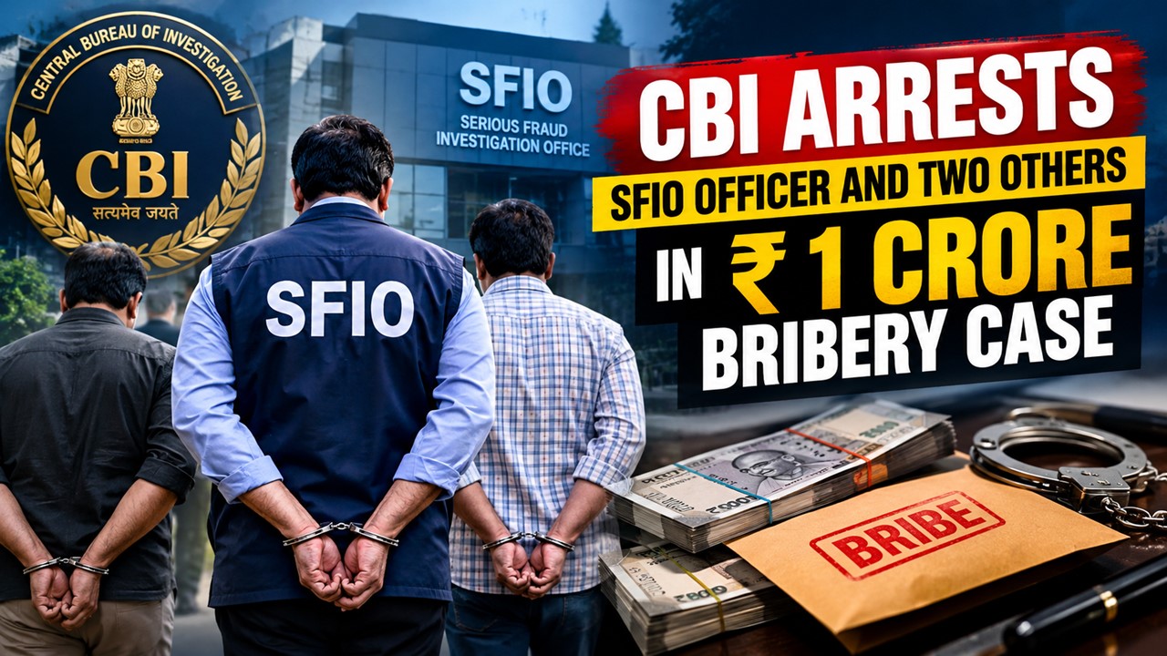 CBI Arrests SFIO Deputy Director and Two Others Over Alleged Rs 1 Crore Bribe Demand in DHFL Scam Investigation
