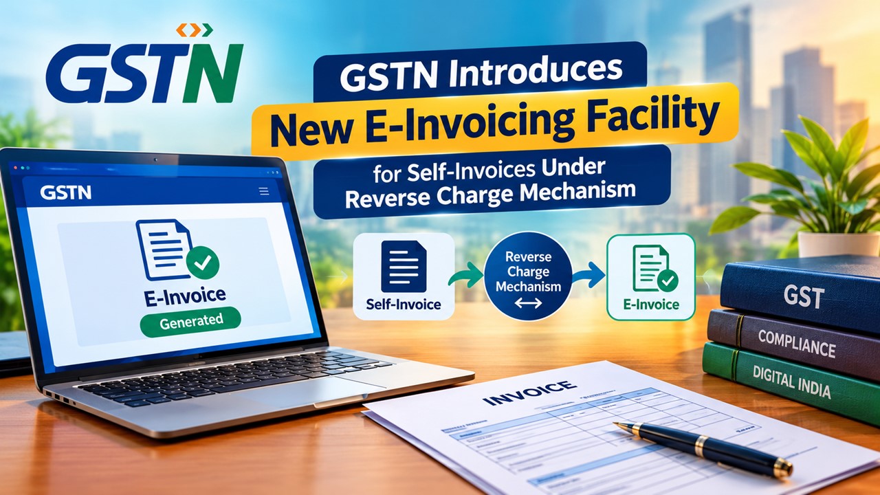 GSTN Introduces New E-Invoicing Facility for Self-Invoices Under Reverse Charge Mechanism